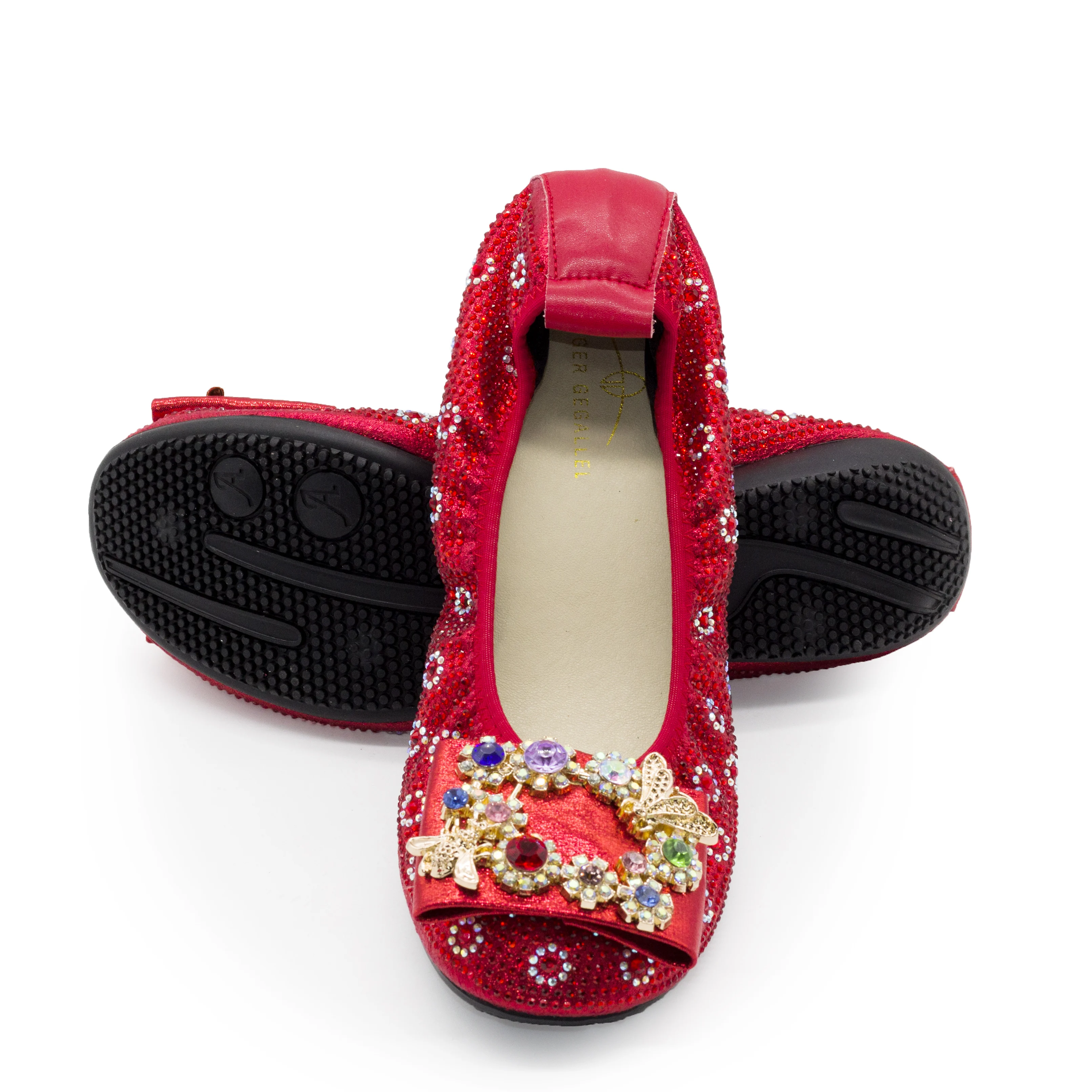 168-21 New Luxury Italian Style Women Flats Flexible Casual Loafers Slip on Flat Shoes for Girls Dress Flats Luxury Ballet Flats