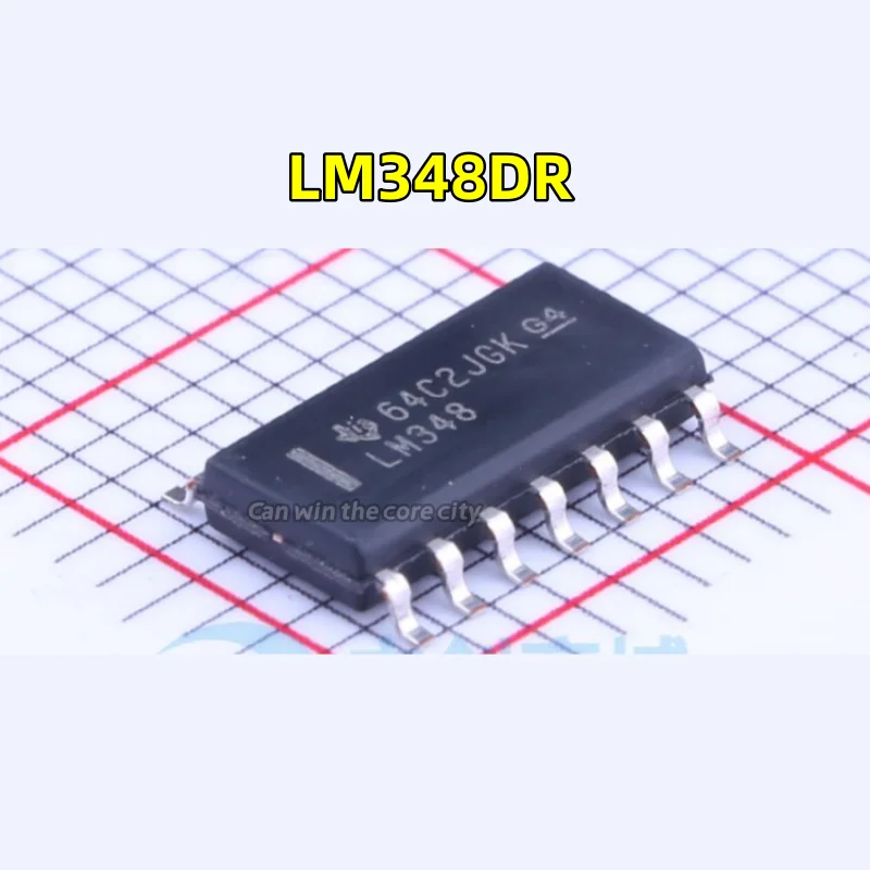 100 шт./лот новая модель LM348DR трафаретная печать LM348 SOP14 патч четырехсторонний операционный усилитель чип оригинальная деталь