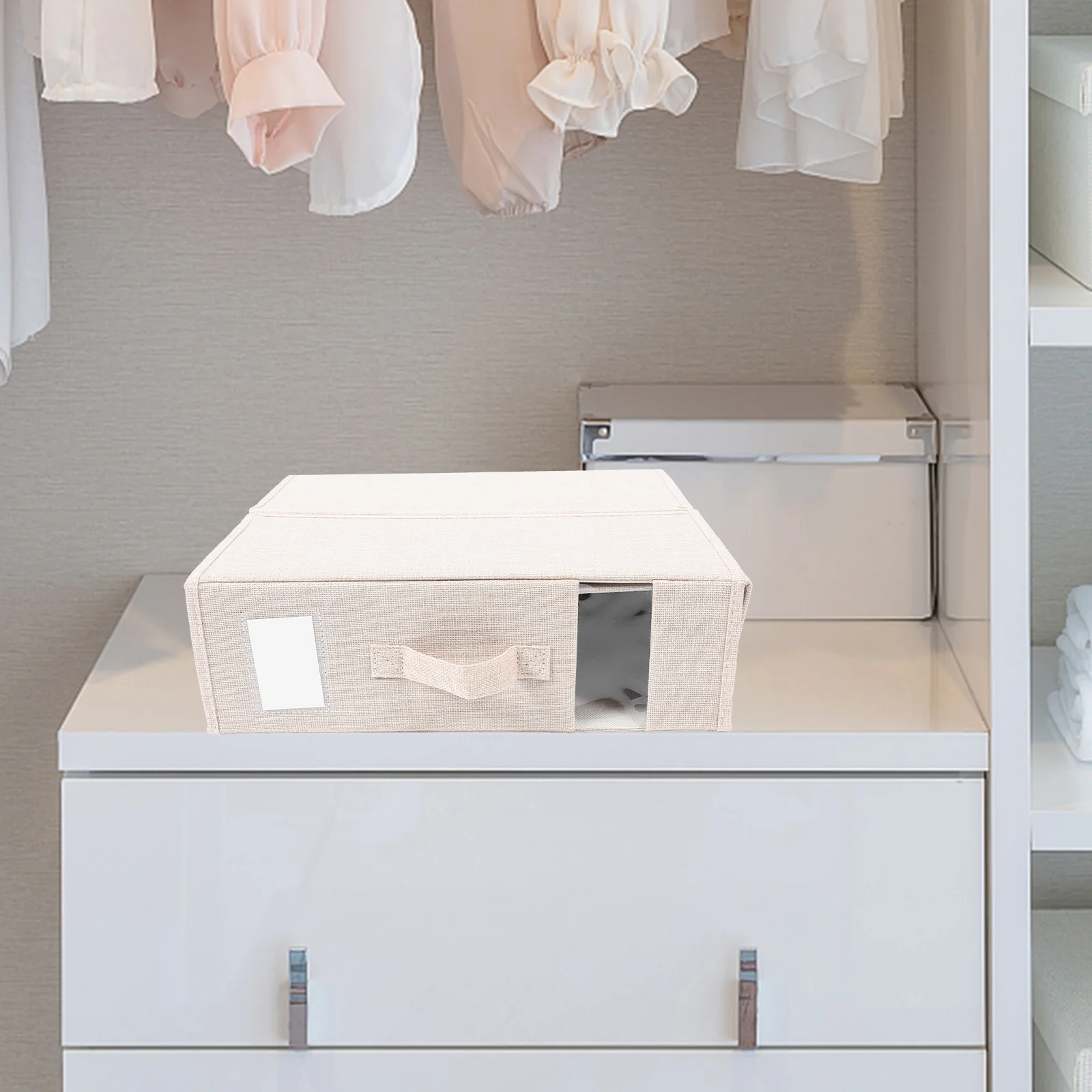 

Foldable Storage Container Blanket Bin Folding Zipper Bedding Bins Viewing Window