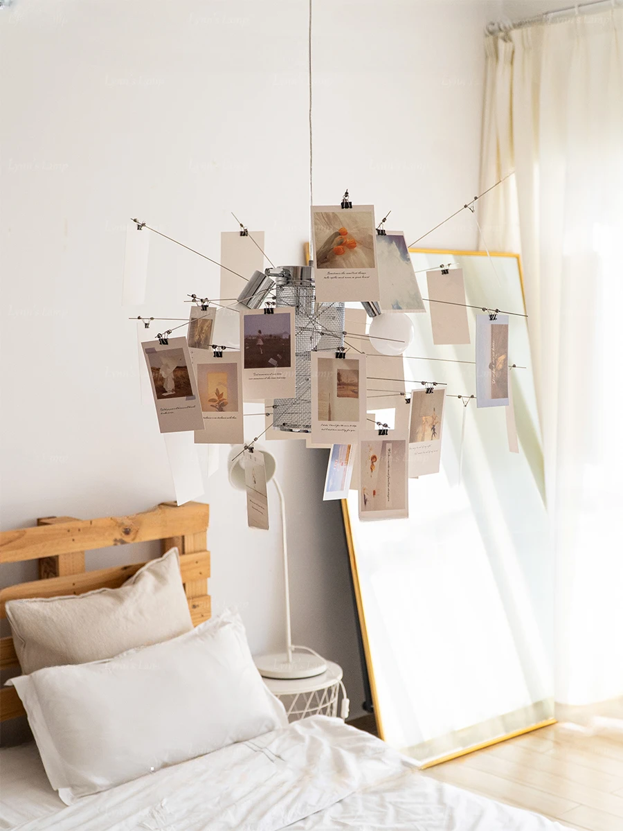 

Art Chandelier Bedroom study studio DIY card album light