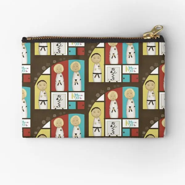 Karate Chimugukuru Zipper Pouches Socks Key Bag Pure Men Money Pocket Panties Storage Coin Wallet Cosmetic Small Packaging |