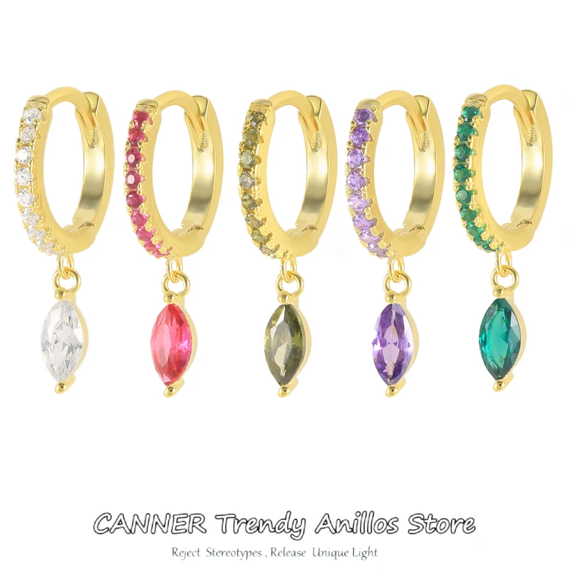 

Женские серьги-кольца «конский глаз» из серебра 925 пробы