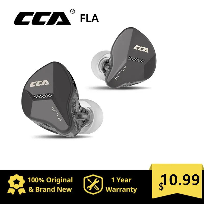 

CCA FLA Moving coil HIFI-grade audio quality in-ear headphone anchor Eating chicken new swappable upgrade cable cca cxs