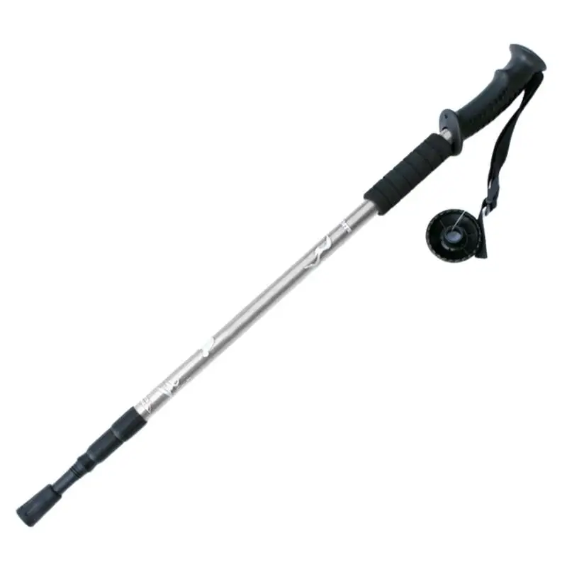 Tyczka trekkingowa teleskopowa laska przeciwwstrząsowa kij sprzęt trekkingowy przenośna pomoc mobilna dla kobiet mężczyzn piesze wycieczki