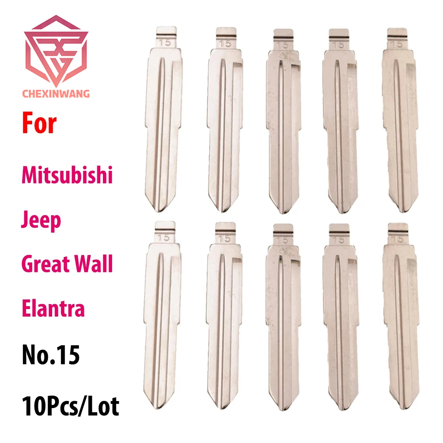 

10Pcs/Lot Flip Blank key Blade 15# For Elantra For Mitsubishi For Great Wall for KD Keydiy Xhorse VVDI remotes