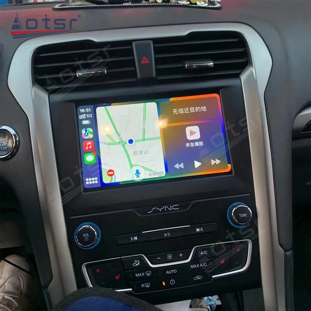 8 дюймов навигация 8-ядерный Carplay для Ford Mondeo 2013-2018 мультимедийный плеер Android 12 Авто