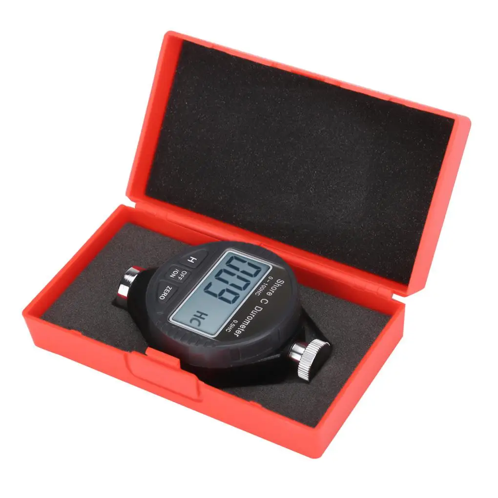 

Digital 100HD C Durometer Shore Rubber Hardness Tester LCD Display Meter