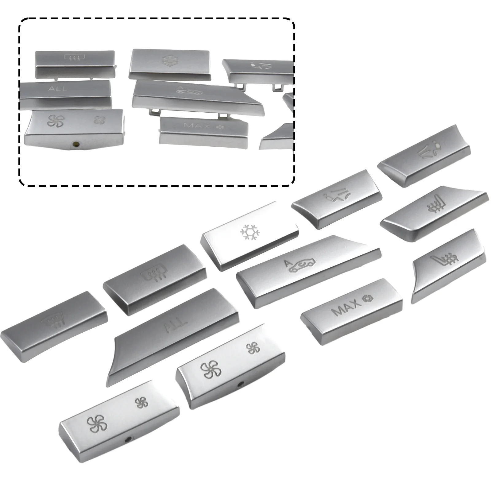 

Car Air Conditioning Brand New Durable For BMW High Quality Lightweight Stickers Center Air AC Switch Decoration