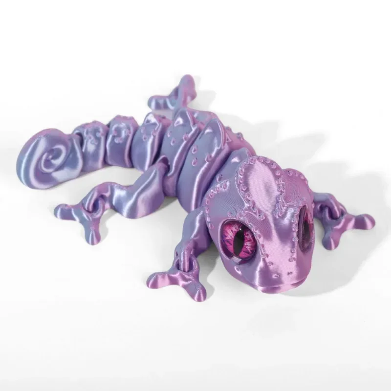 3D-печать фигурки хамелеона, многосуставные подвижные имитационные глаза для домашних аксессуаров, детский подарок, украшение для гостиной