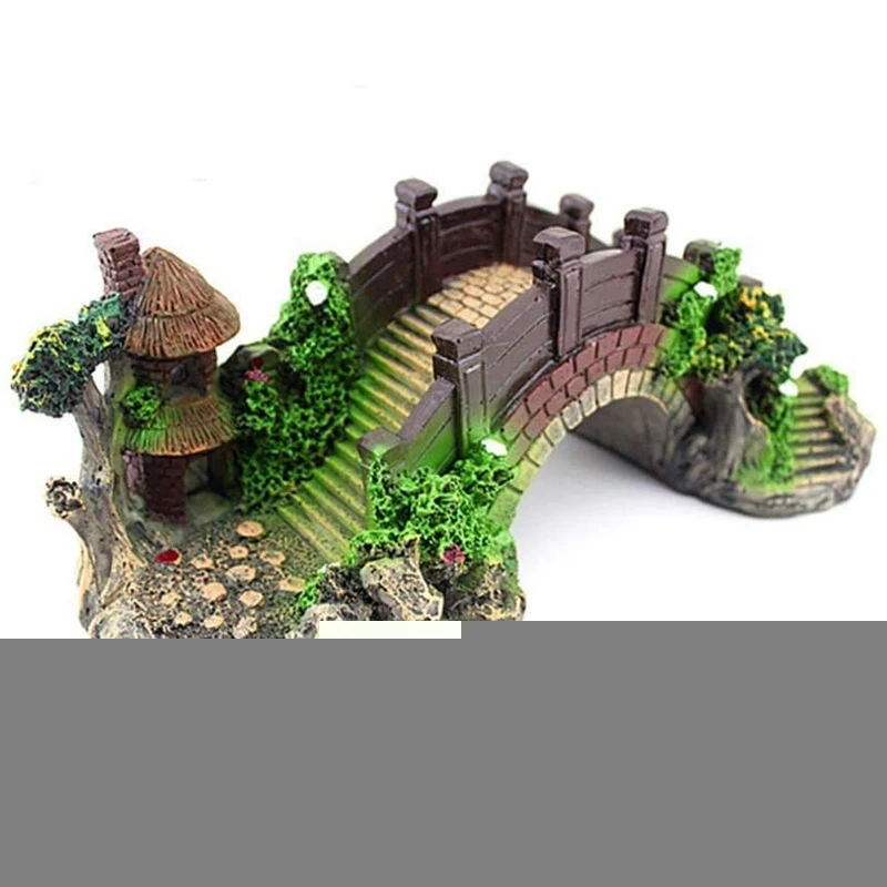 

Украшение для аквариума, модель моста с аркой из смолы, украшение для аквариума, мост для домика с деревом, украшение для аквариума