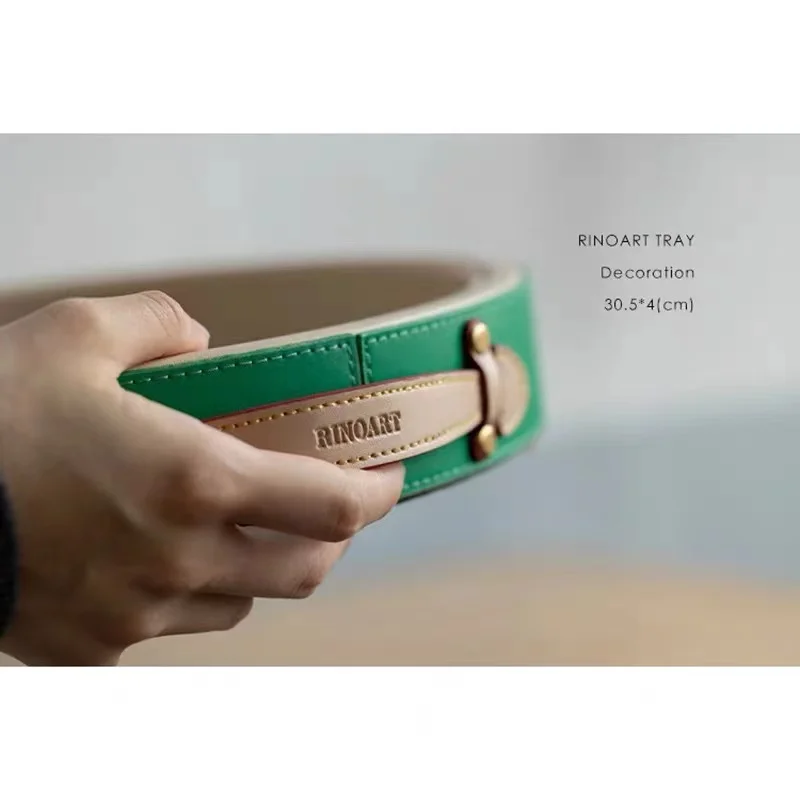 Rinoart винтажная серия орехового дерева диск для хранения ювелирных изделий