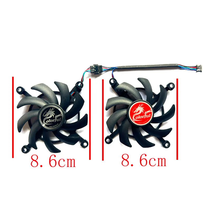 Новинка 86 мм для COLORFUL GeForce RTX2060 12 ГБ BattleAx Duo OC сменный вентилятор видеокарты