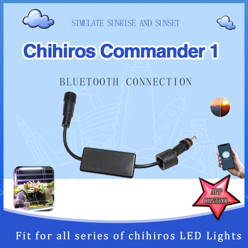 

Контроллер аквариума Chihiros Commander er1, Bluetooth для всех серий светодиодных ламп Chihiros, восход и закат, аквариум для растений