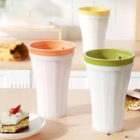 quick frozen smoothies cup food grade cold resistant plastic summer cooling diy slushy milkshake cup kitchen supplies