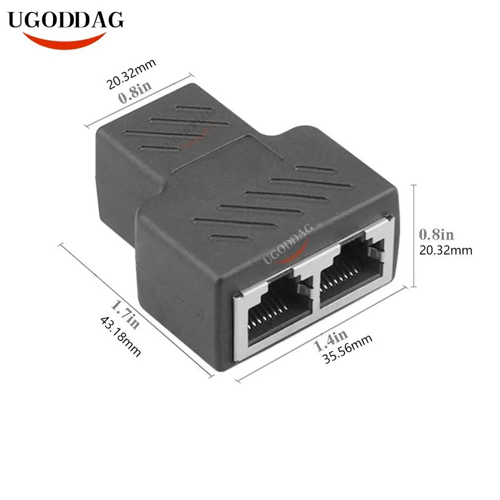 Практичный Разветвитель RJ45 переходник порт CAT5/6 LAN Ethernet-кабель высокая