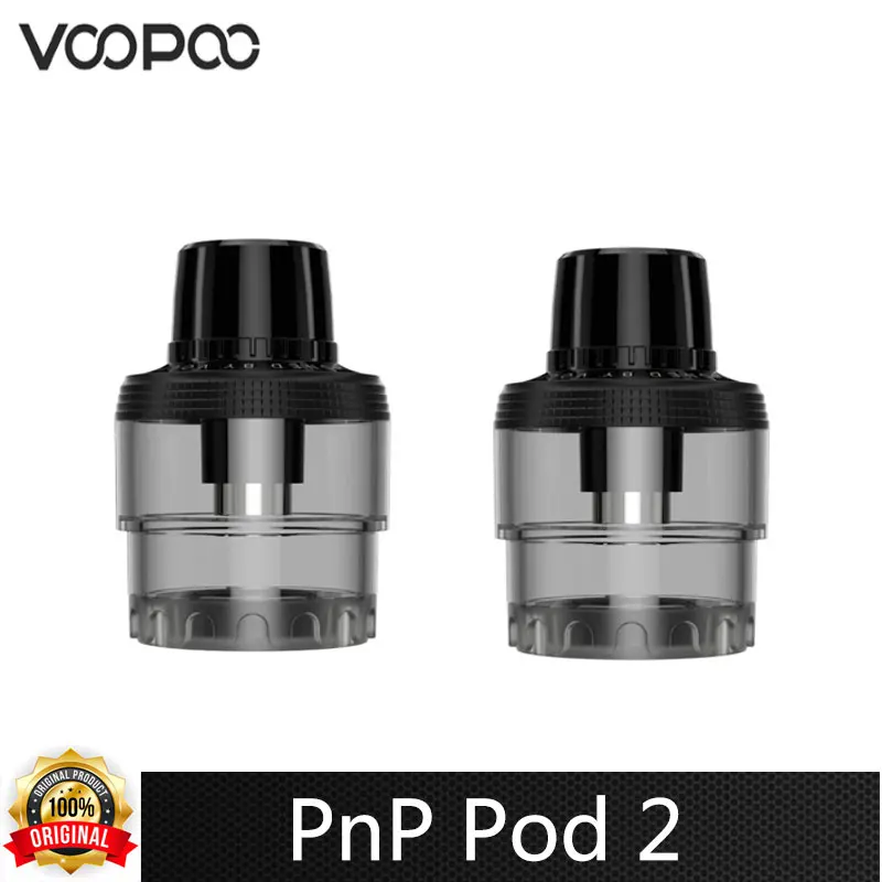 

Original Voopoo PnP Pod II 2 Cartridge 4.5ml Top Filling Fit All PnP Coil For Drag H80S / Drag E60 Kit Electronic Cigarette Kit