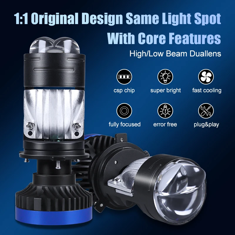Мини-лазерный Проектор H4 Автоматический Набор Ламп Для Преобразования Фар