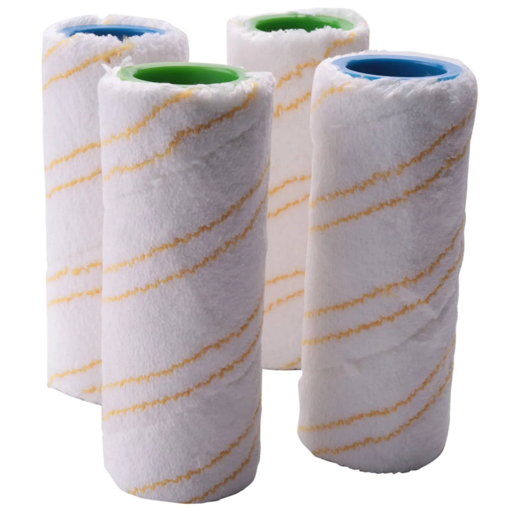 

4 Pieces Set of Rollers for Karcher FC5 FC7 FC3 FC3D Electric Floor Cleaner Replacement Rollers 2.055-006.0 Yellow