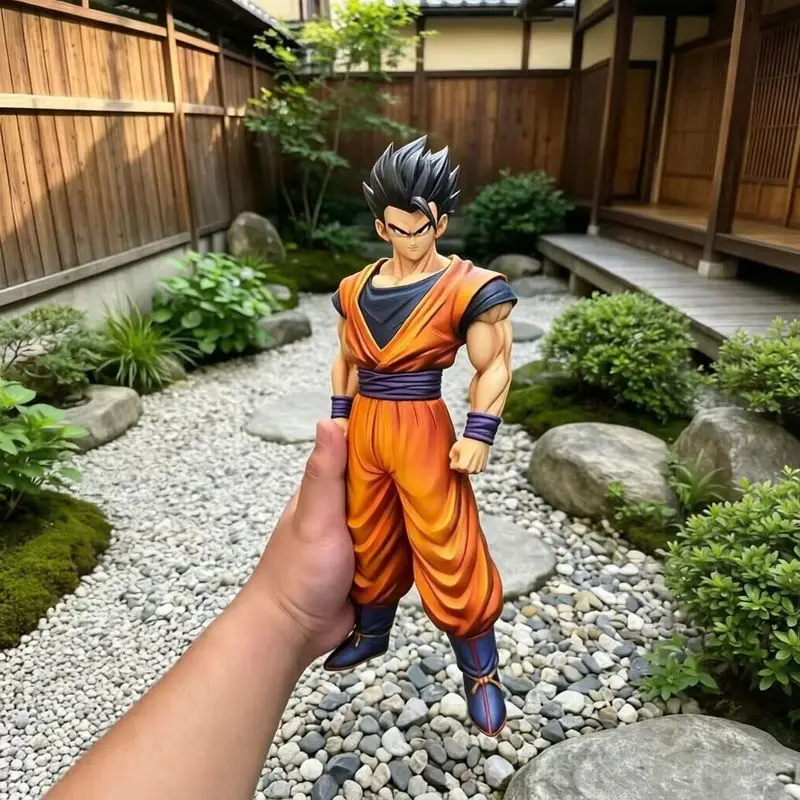 Фото Коллекционная фигурка HY Studio Dragon Ball Z: Мистический Гохан (Разблокированный потенциал) — Аниме-фигурка, модель, украшение для рабочего стола, игрушка, подарок №4