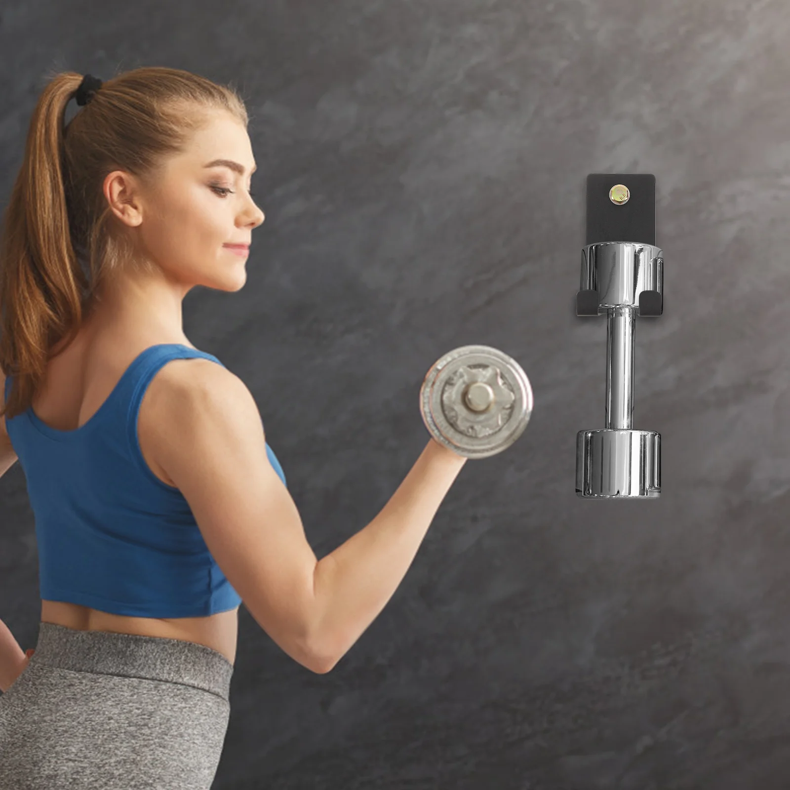 Стеллаж для хранения штанги гантели подставка гантелей в тренажерном зале