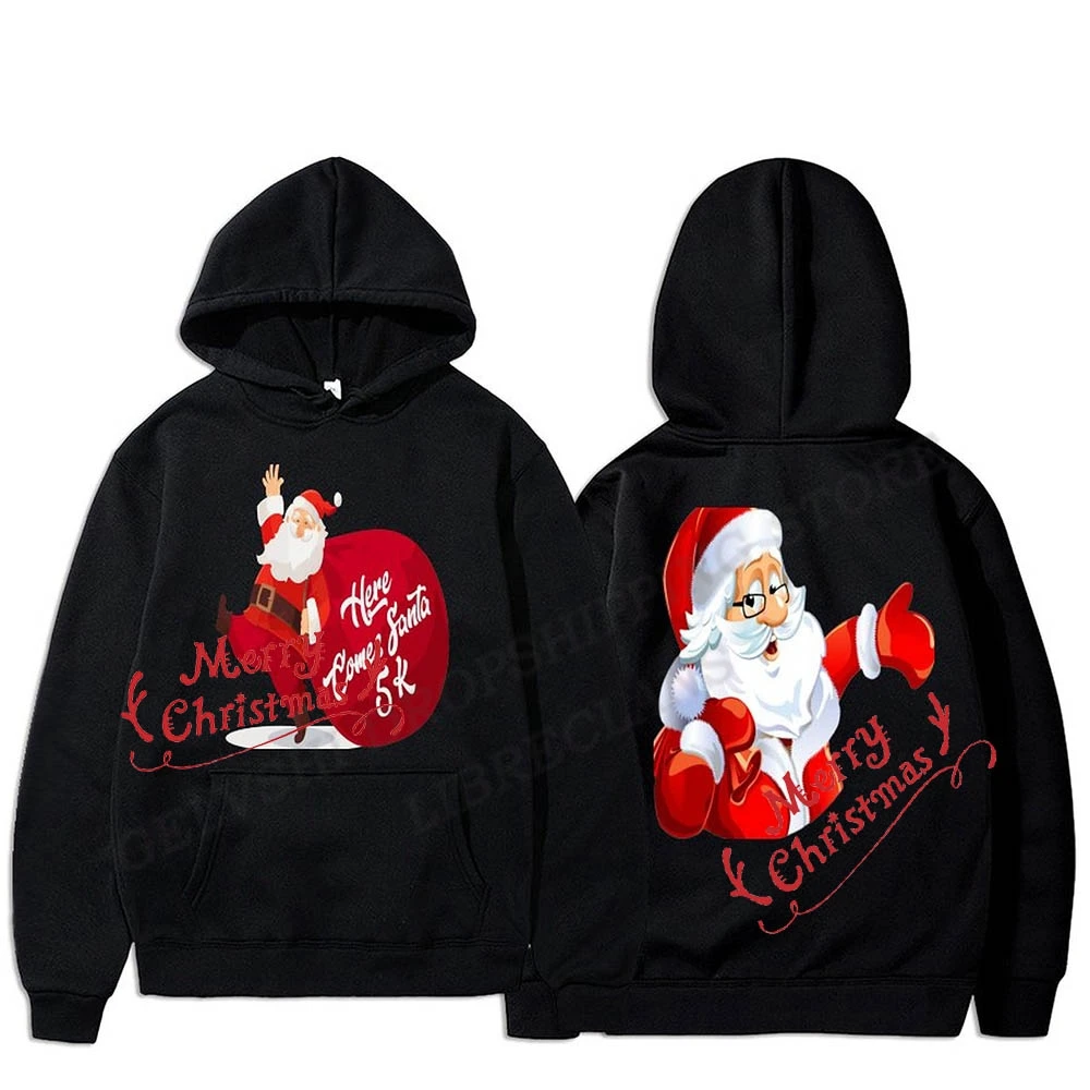 

Худи с надписью "Merry Christmas", свитшоты, Детская толстовка в стиле хип-хоп, мужские и женские модные Рождественские толстовки, худи с Санта-Клаус...