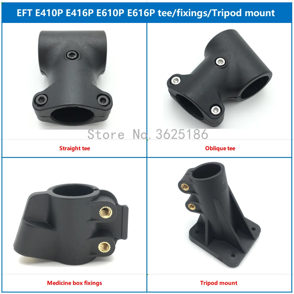 EFT E410P E416P E610P E616P Нейлоновые трубчатые соединения Тройник приспособление для