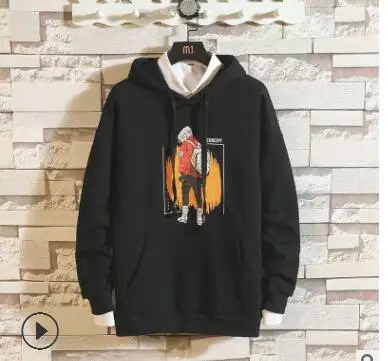 

2023HOTThe new Hong Kong style men's hooded hooded sweatshirt of 2018 fall season is the personalized printed