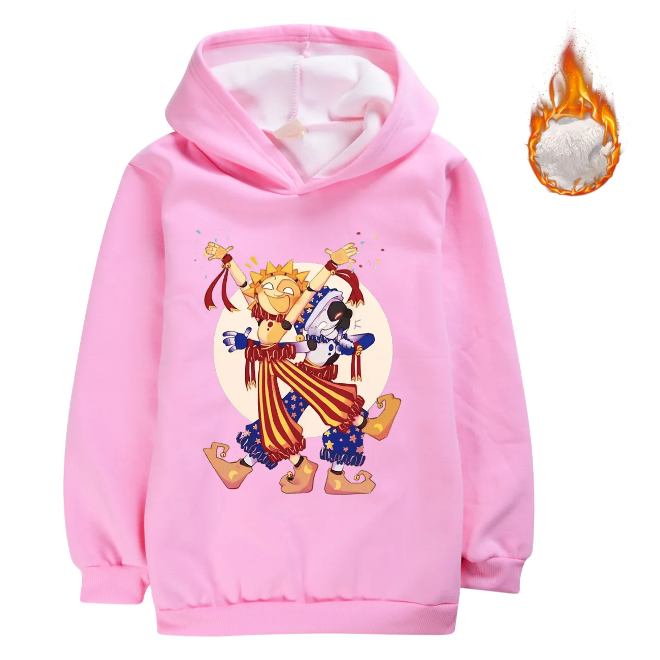 Детские бархатные толстовки пуловеры Fnaf Sundrop одежда зимние детские пальто с