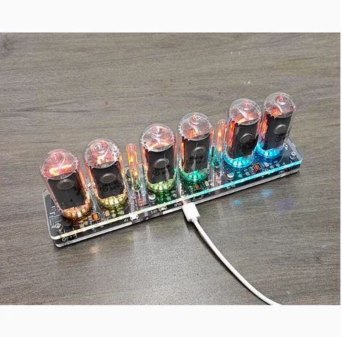 GHXAMP 6-разрядные настольные часы Nixie Tube