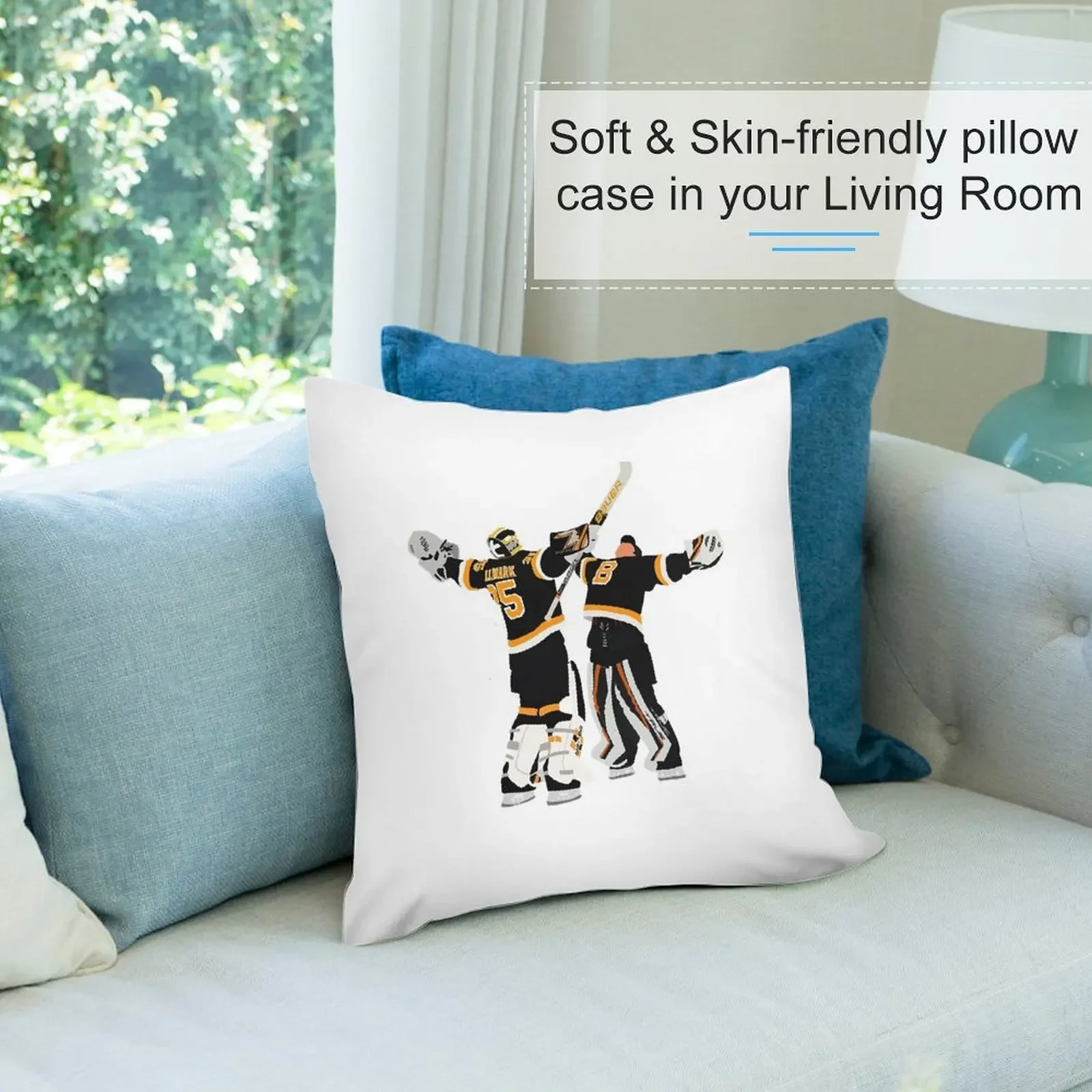 Джереми Сwayman и Linus Ullmark Calin Пледы Подушка Детские рождественские чехлы