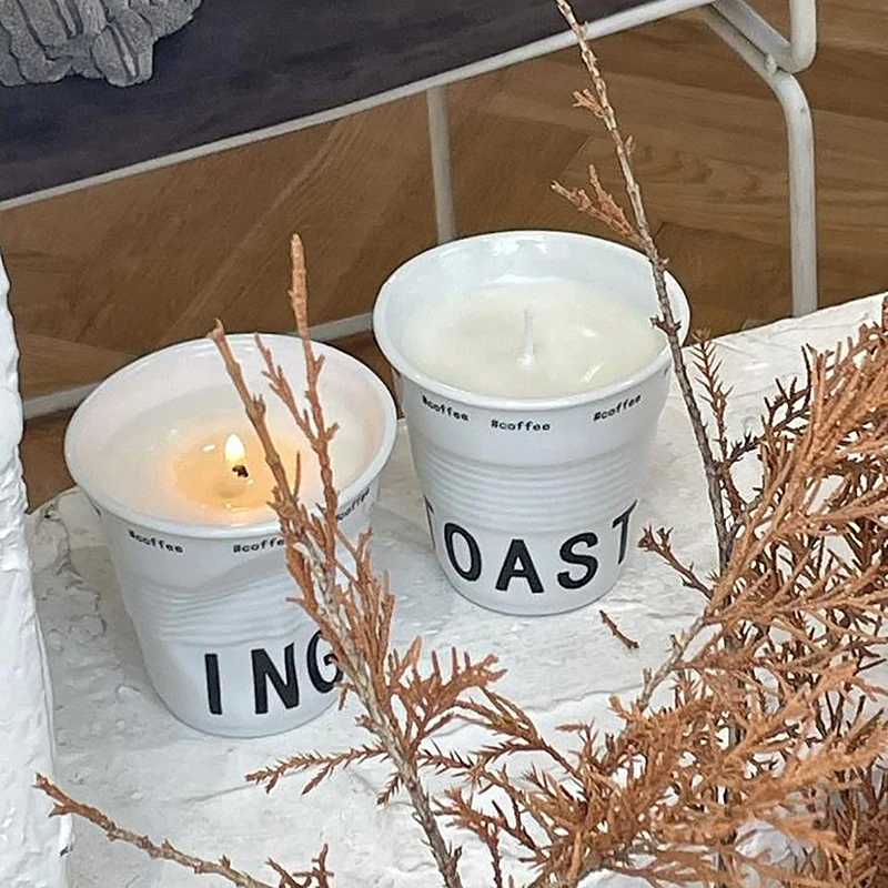 Корейская Белая Керамическая Кофейная Чашка В Скандинавском Стиле С Пазами