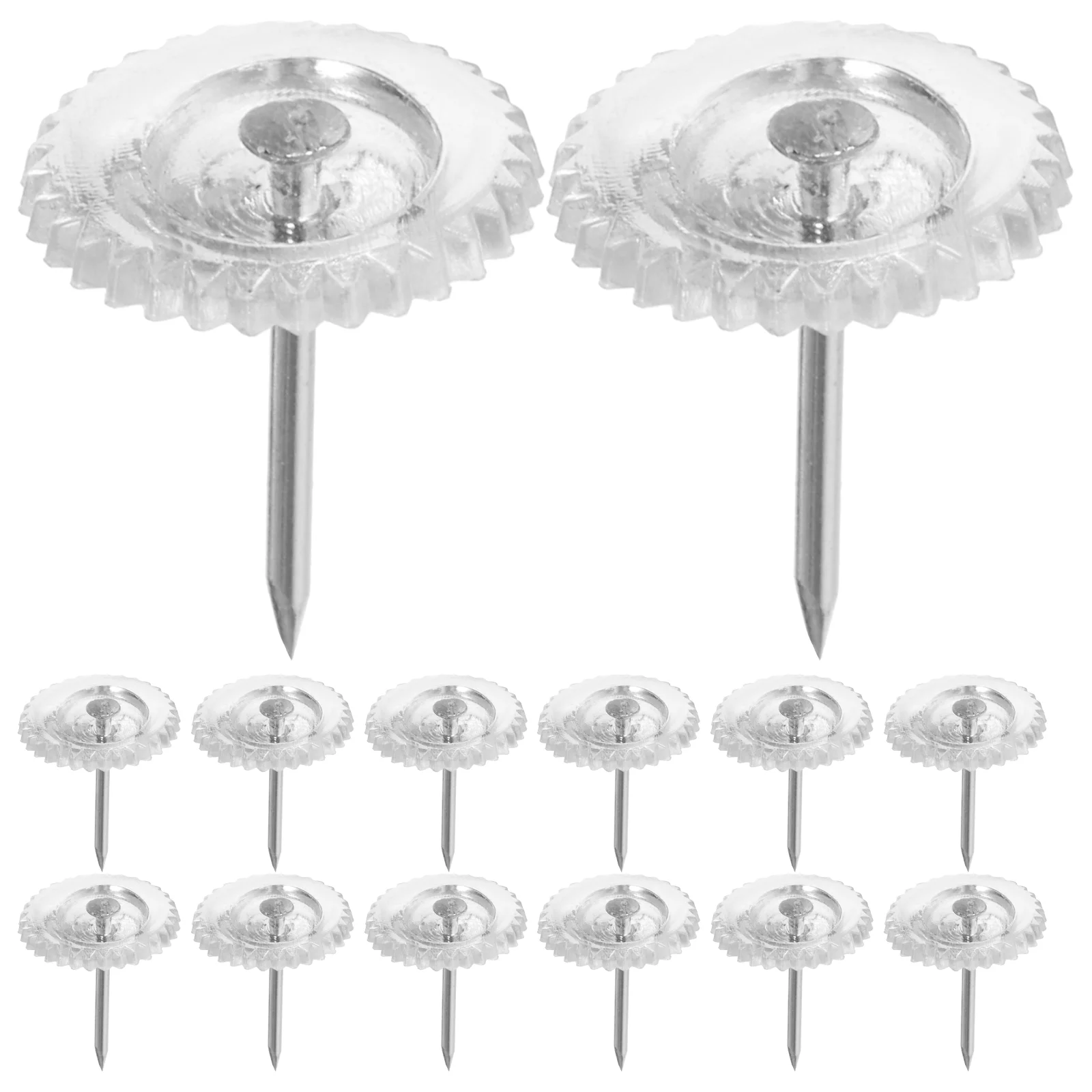 

100 Pcs Small Thumb Tacks Cork Board Map Pin Pushpin Thumbtack Drawing Clear Office Accessories