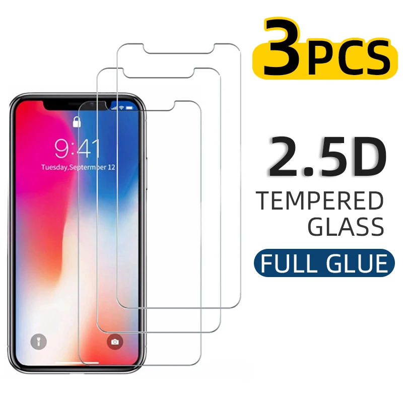 

HD Tempered Glass Phone Screen Protector For iPhone13/13Pro/12/11 Pro/Pro Max/Xs Max/XR/8 Plus/7/6sPlus/6/7plus