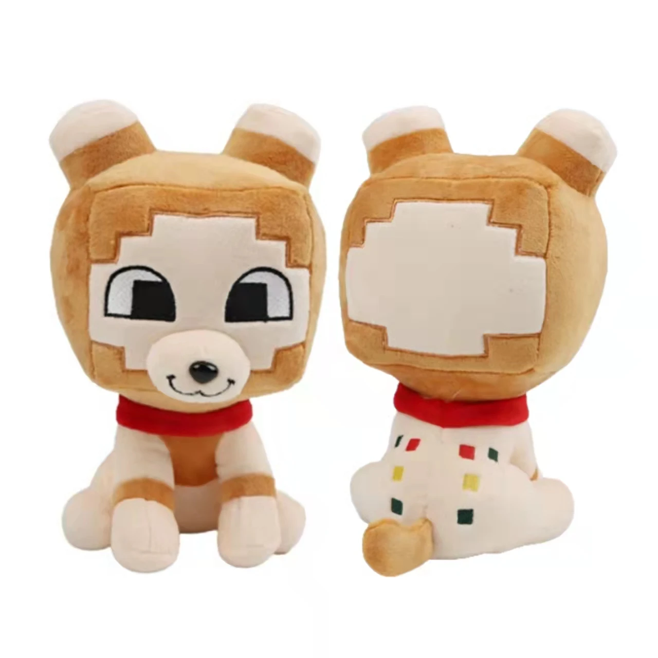 

25cm Bobicraft Plush Toy Kawaii Game Character Dog Plushie Doll Animal Stuffed Toys for Children Boys Birthday Gift