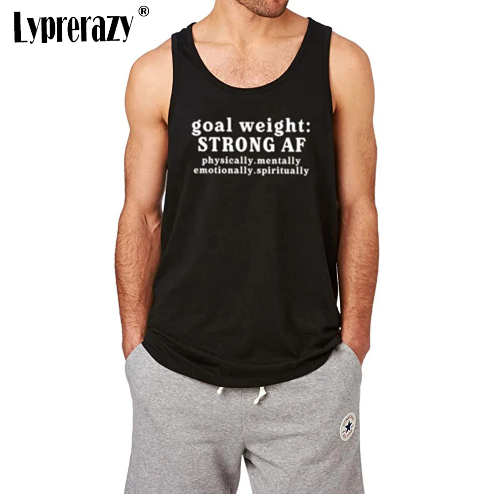 

Майка Lyprerazy Мужская для фитнеса и тренировок, хлопковая повседневная майка с надписью, сильный вес гол, летняя