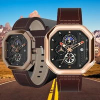 lige mens watch luxury sport quartz wristwatch 30m waterproof military leather strap watch watches for men relogio masculinobox