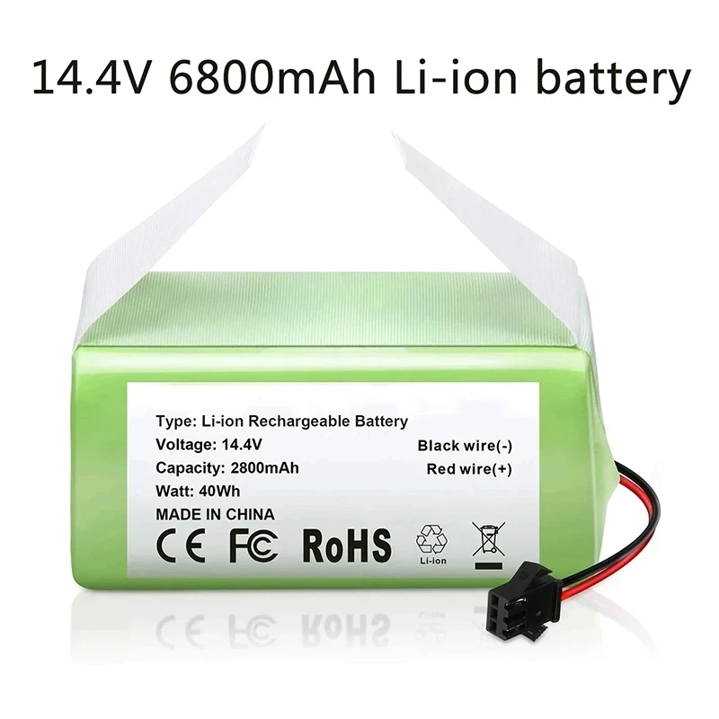 

Литий-ионный аккумулятор 14,4 В 6800 мАч для Conga 990 1090 Tesvor X500 Ecovacs Deebot N79 N79S DN622 Eufy RoboVac 11 11 11S RoboVac 30