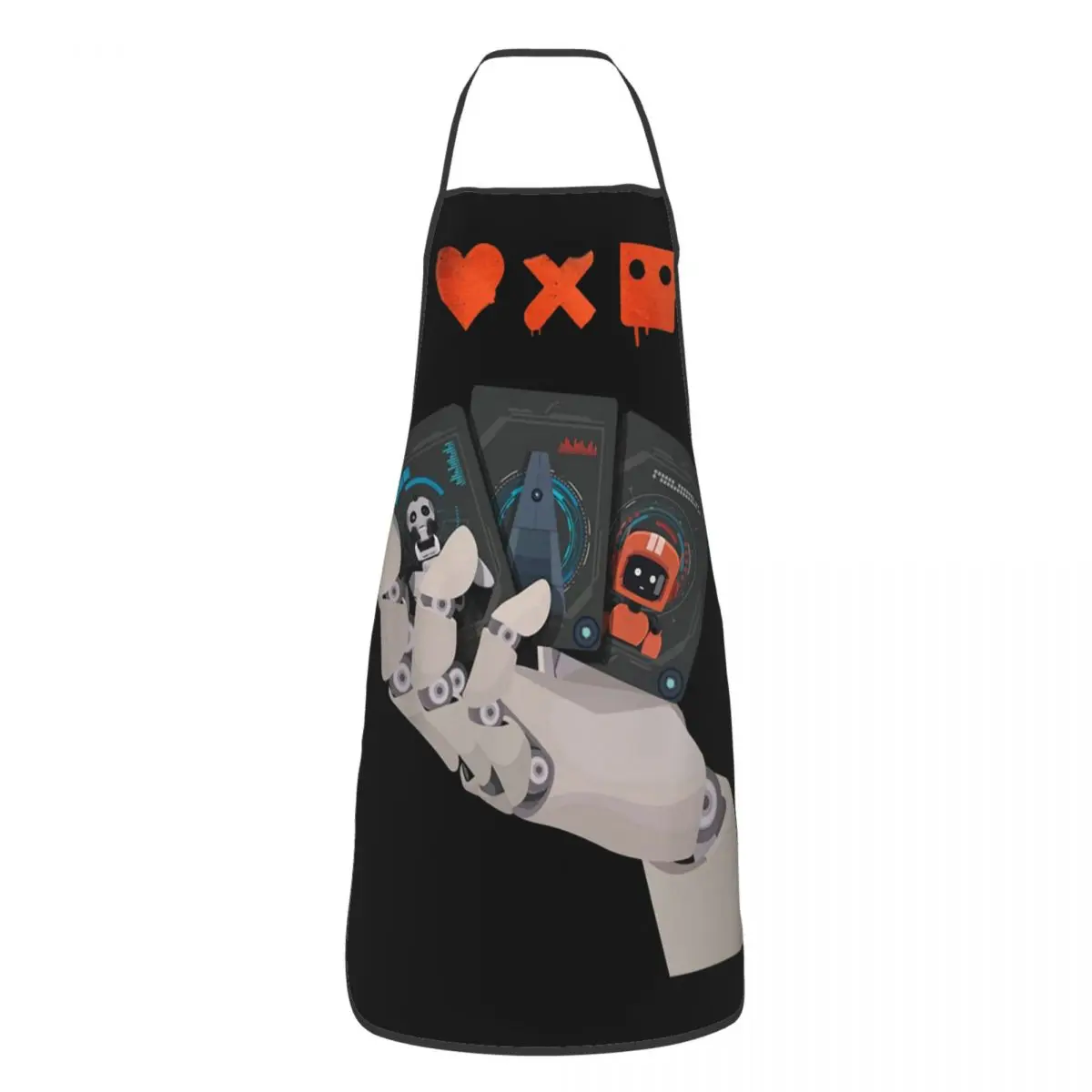 

Love Death And Robots Series Apron for Women Men Waterproof Kitchen Bibs Cuisine Cooking Pinafore
