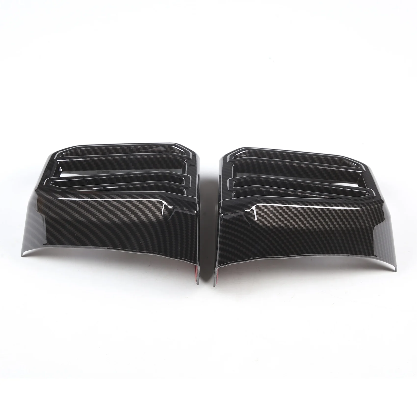 

For Toyota Tundra/Sequoia 2022 2023 Carbon Fiber ABS Car Interior Dashboard Air Vent Outlet Cover Car Styling OC12557