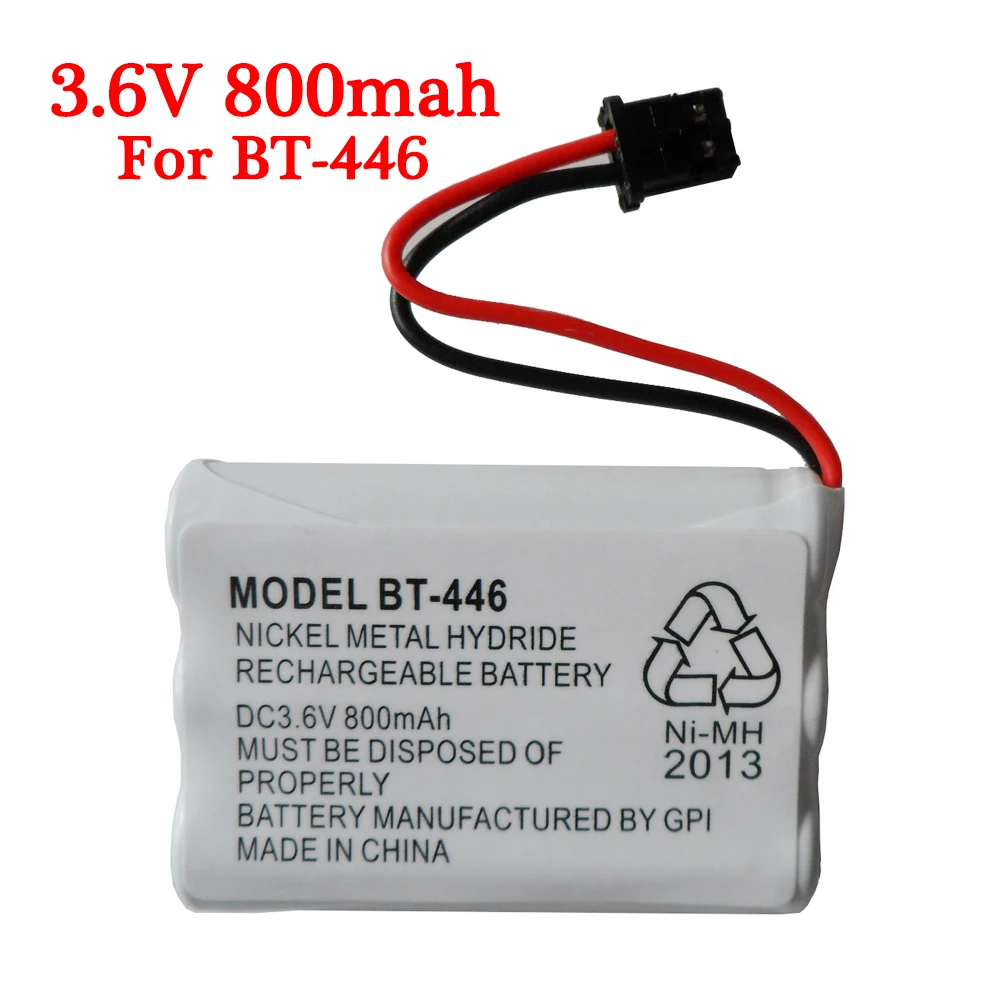 3.6V NI-MH BT446 BT-446 Cordless Phone Battery Rechargeable for Uniden BBTY0503001 BT-1004 BT-1005 GE-TL26402 BT-504 CPH-488B
