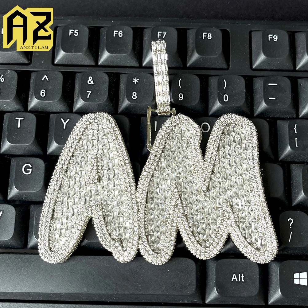 Ожерелья с большими буквами по индивидуальному заказу мужские Bing Iced Out ожерелье