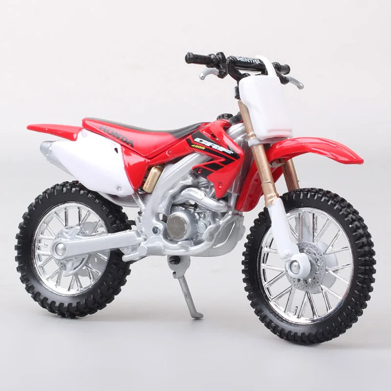 1/18 Scale Bburago Honda CRF450R Motorcycle Enduro Diecasts & Toy Vehicles Dirt Bike Motocross Toy Model  Action Figure Replicas images - 6