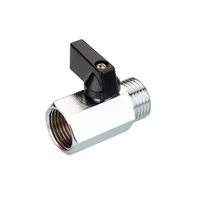 mirco brass ball valve 18 14 38 12 bsp threaded mini male to female air compressor water hose gas oil shut off valve
