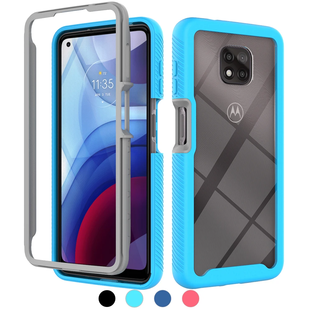 

for Motorola Moto G Power 2021 Case Dual Layer Shock Absorbtion [NO Built-in Screen Protector] Moto G 5G Plus G Play G 5G G Pure