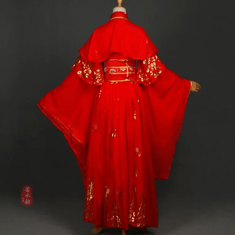 Аниме Tian Guan Ci Fu Xie Lian Косплей Костюм Китайский Древний Ханфу Красное Свадебное