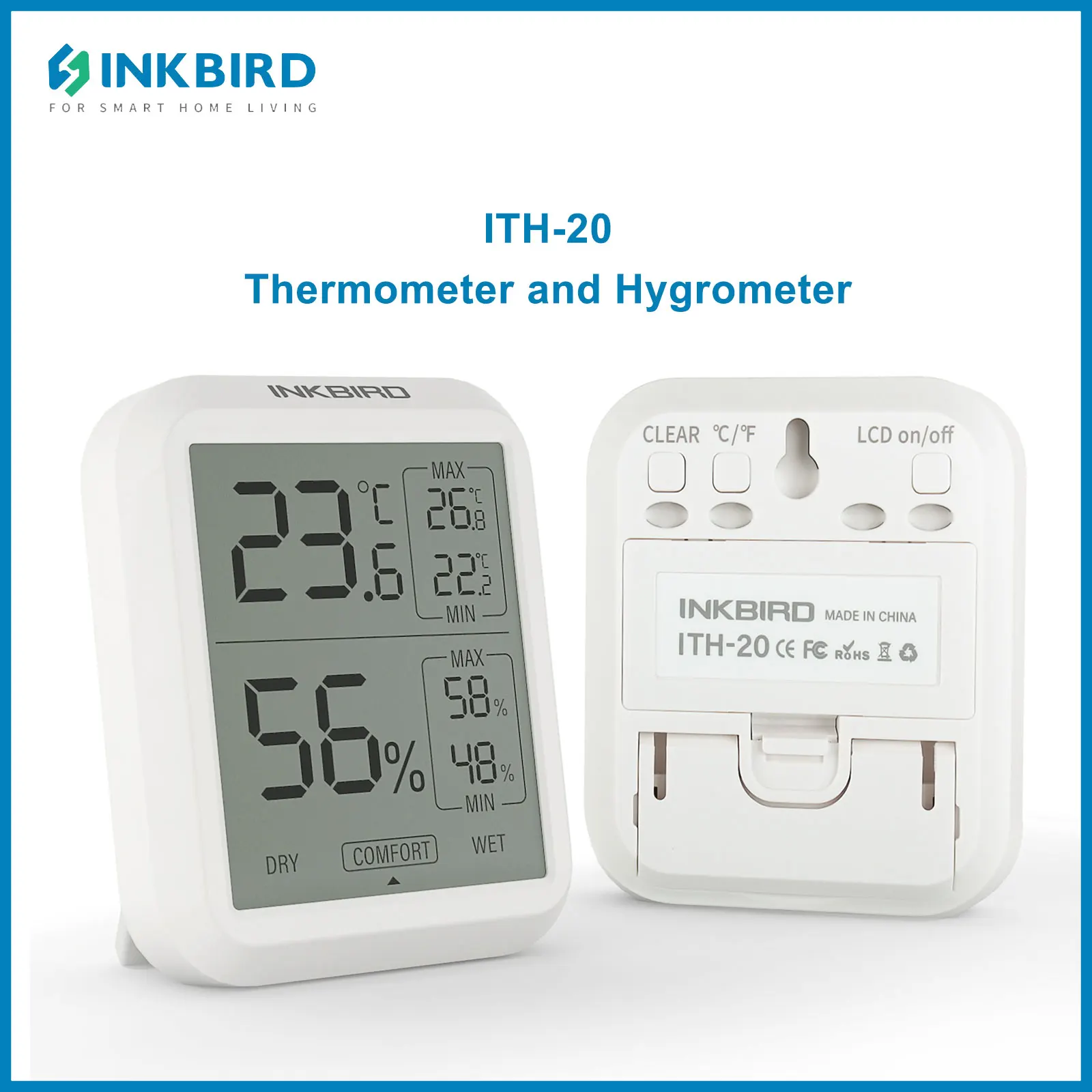

INKBIRD ITH-20 Измеритель температуры и влажности
