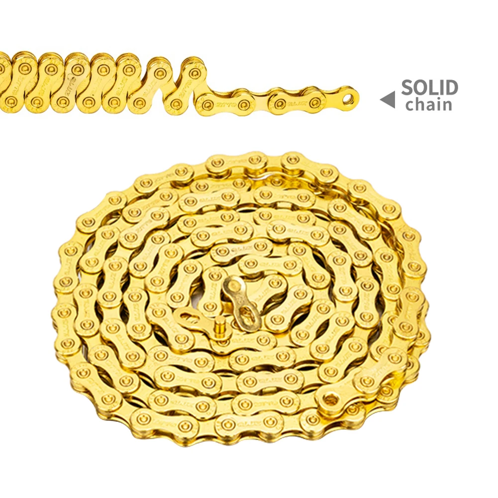 

ZTTO Road Mountain Bike Chain 126 Links 12 Speed Bicycle Chain Hollow External Chamfer Lightweight Tool-free Quick Installation