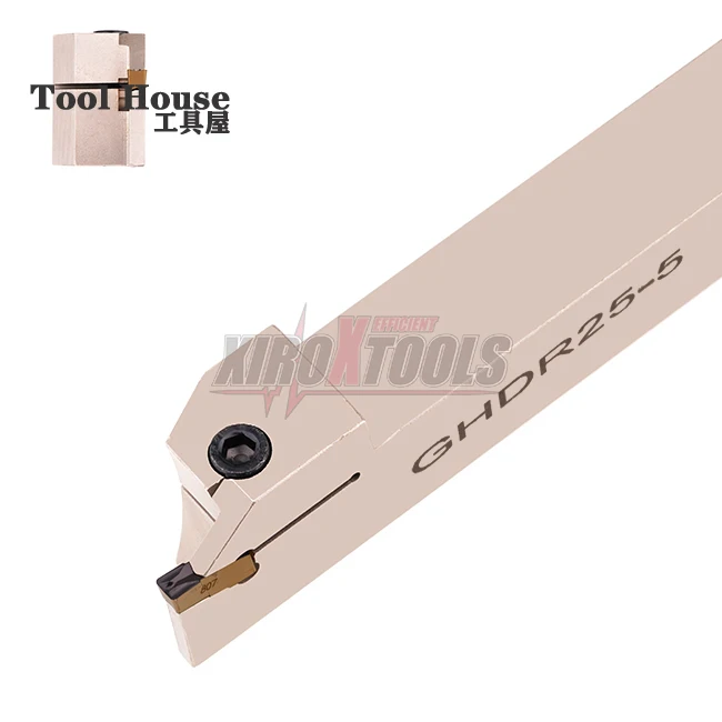 

External groove cutter shank thread cutter shank integrated GHDR/L 12/16/20/25-3/4GIF/GIP (short pocket)
