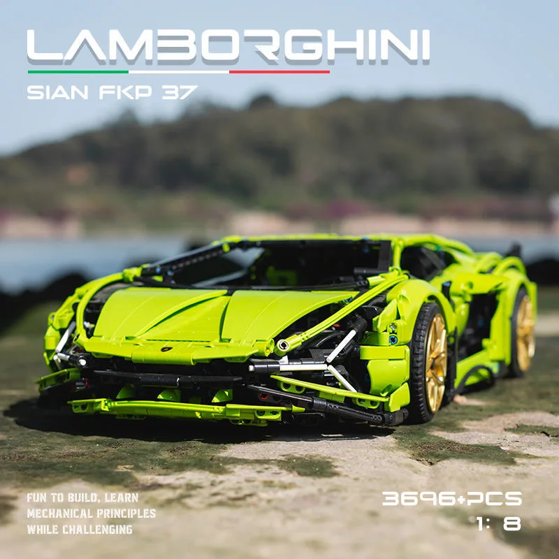 

Технический автомобиль Sian Lamborghiniss City, супер гоночный автомобиль, спортивные автомобили, строительные блоки для бойфренда, совместимость 42115 FKP 37