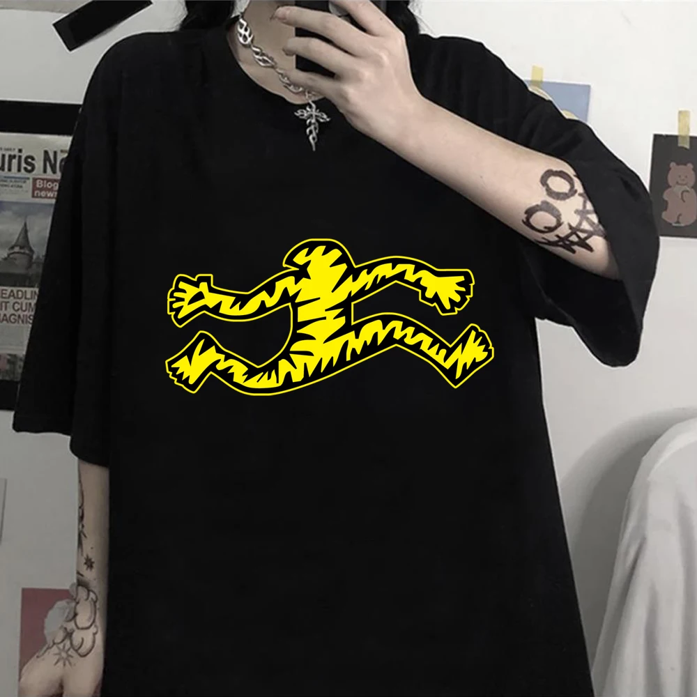 

New Trend Leisure Shopping Fashion Men's Harajuku T-Shirt Smiley Print Summer Couple Oversized 100% Cotton Breathable Round Neck